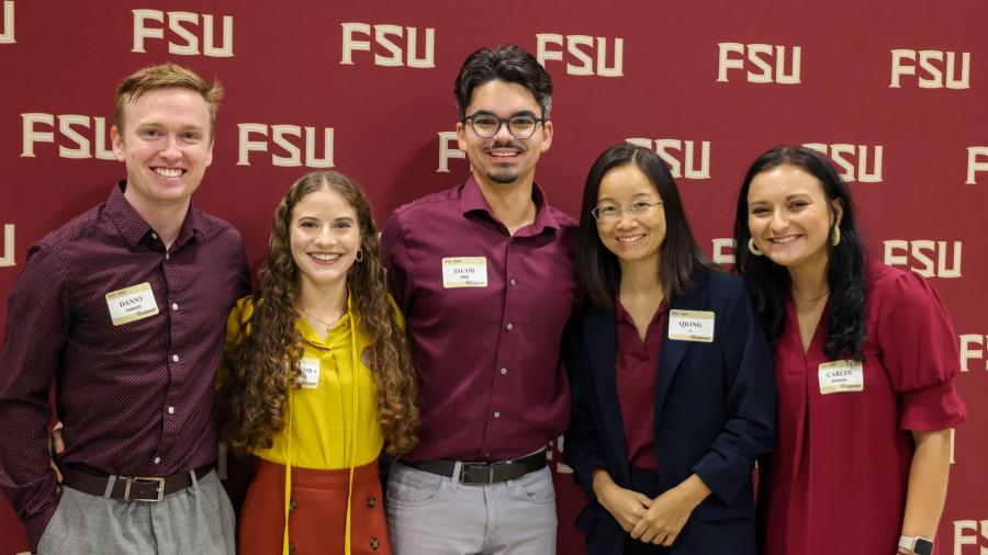 students at scholarship breakfast