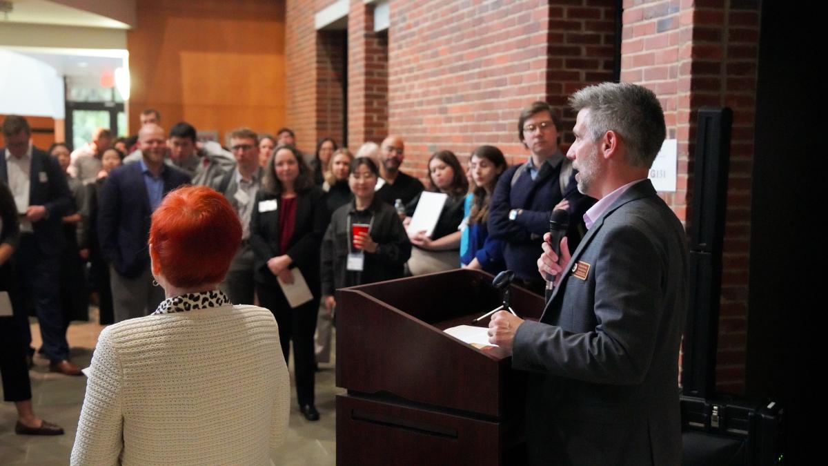 Josh Newman and Marcy Driscoll