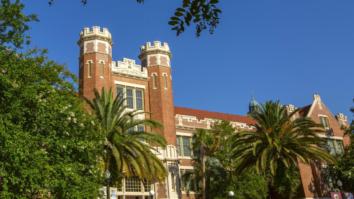 Westcott Building and foliage
