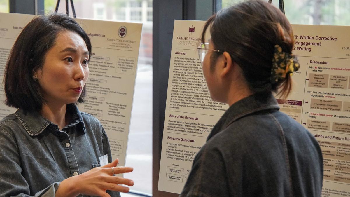 Counseling students talking