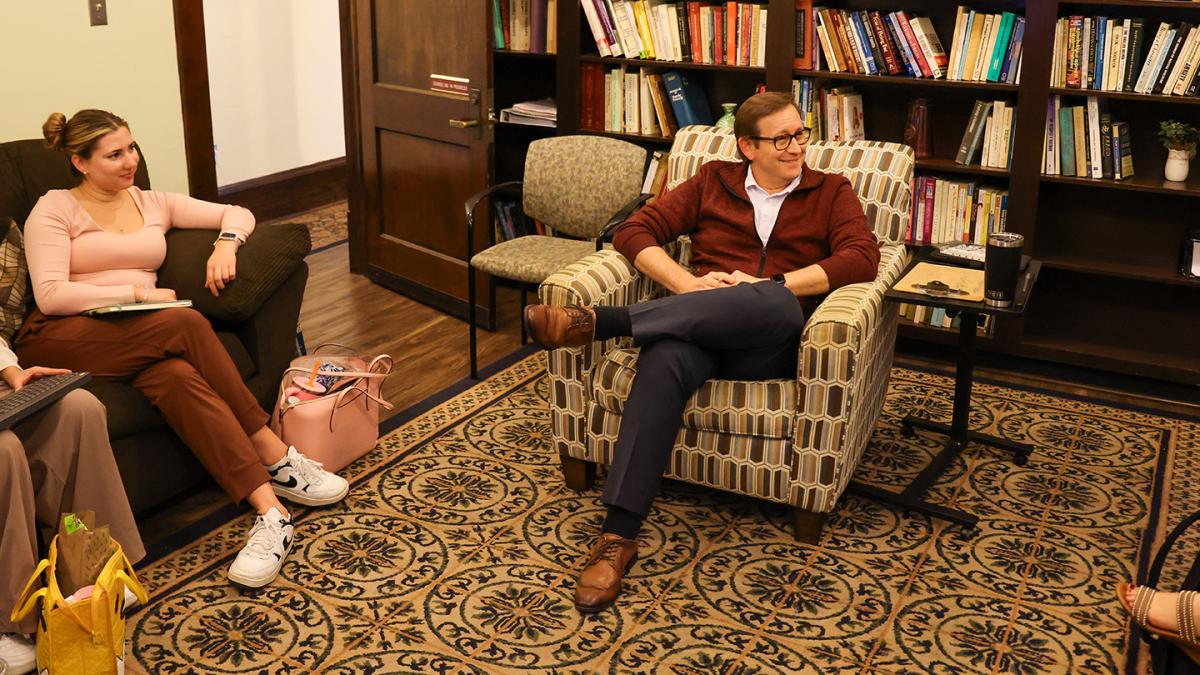 Human Development students with Paul Peluso