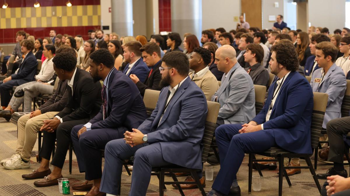 Conference hall full of people