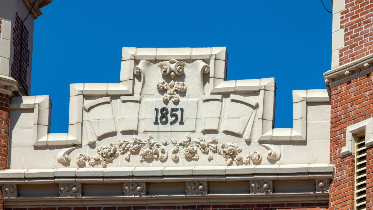 architectural detail of old building