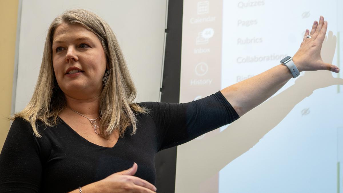 Lyndsay Jenkins teaching