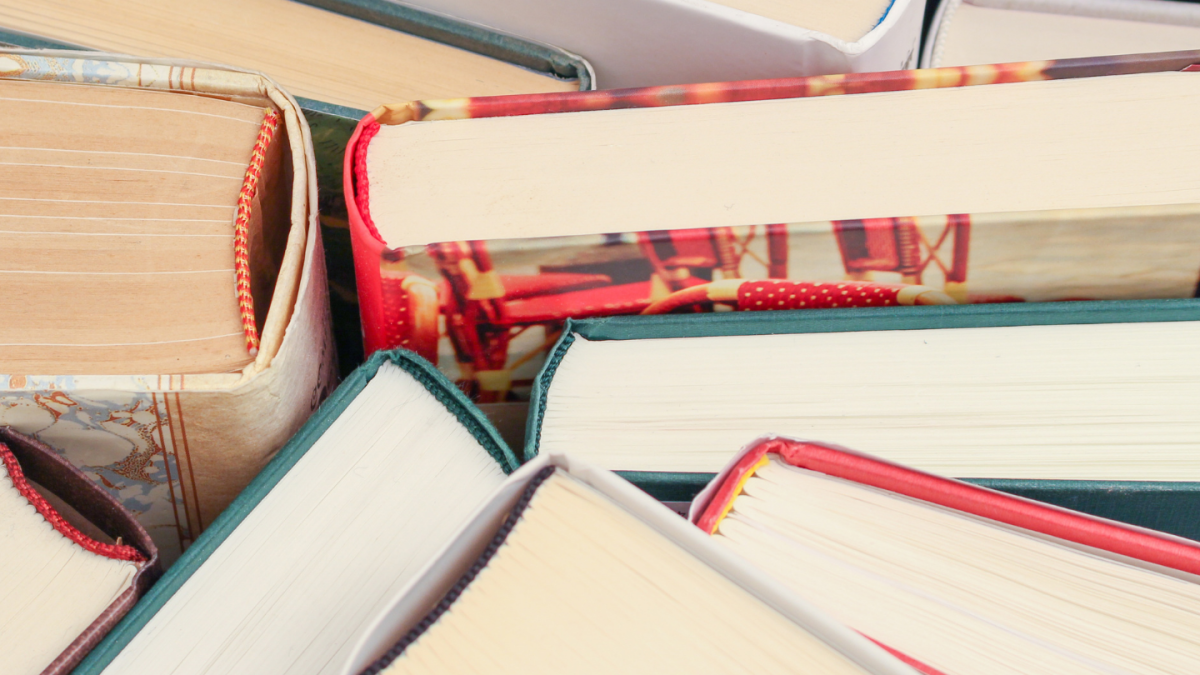 Books stacked in a pile