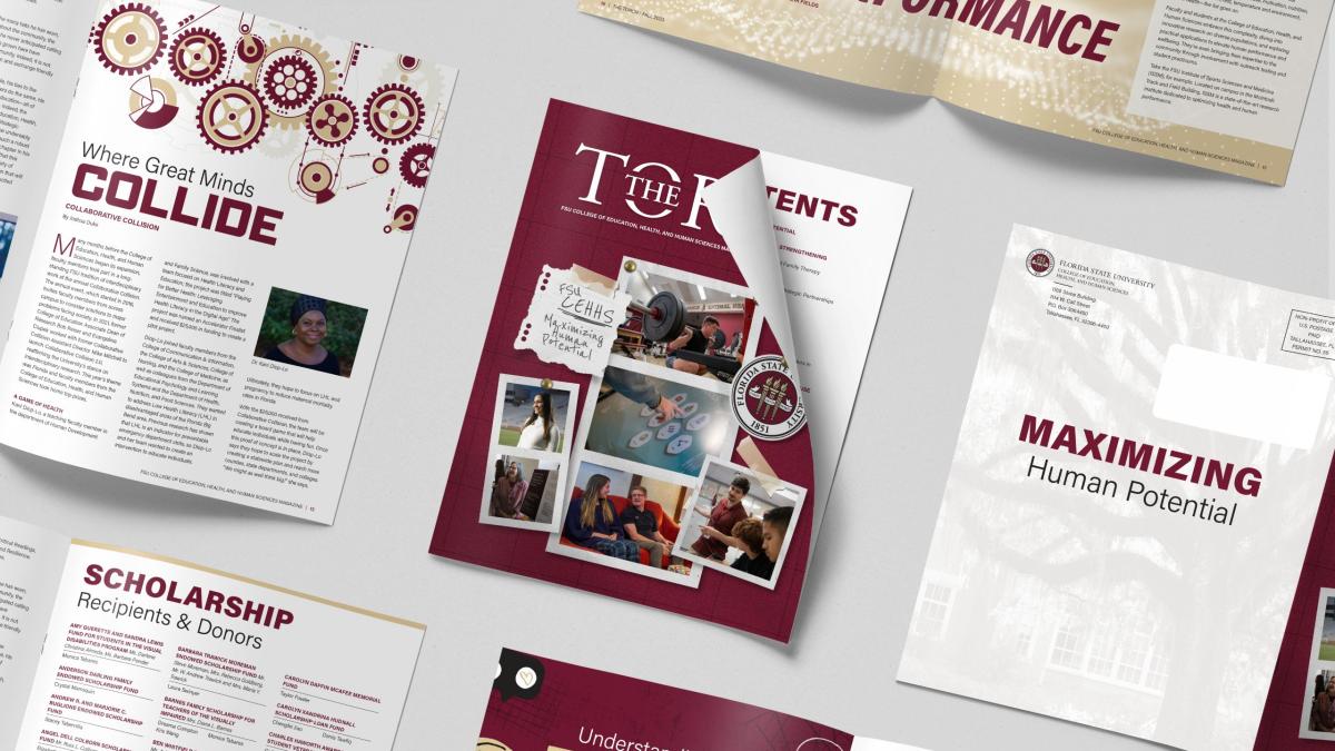 magazines laying open