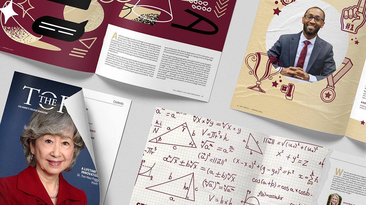 magazines laying open