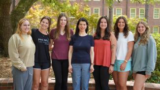 social development lab members lined up