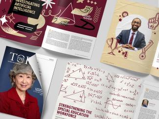 Magazine layout mockup