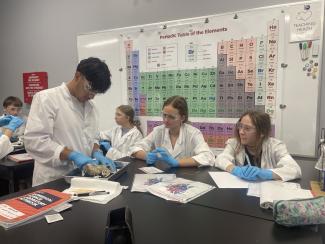 students in a classroom at The Collegiate School
